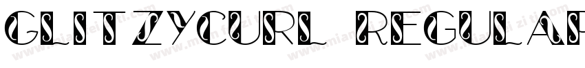 GlitzyCurl Regular字体转换